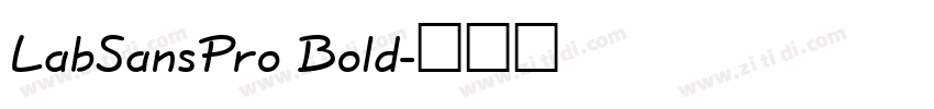 LabSansPro Bold字体转换